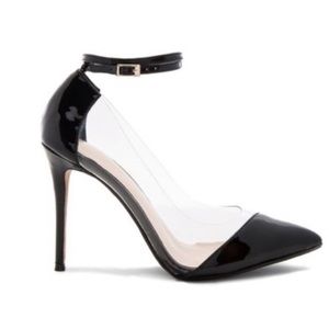Raye Tara Patent/Lucite Pumps New In Box Size 8